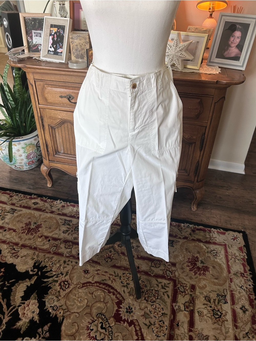 White Cargo Pants